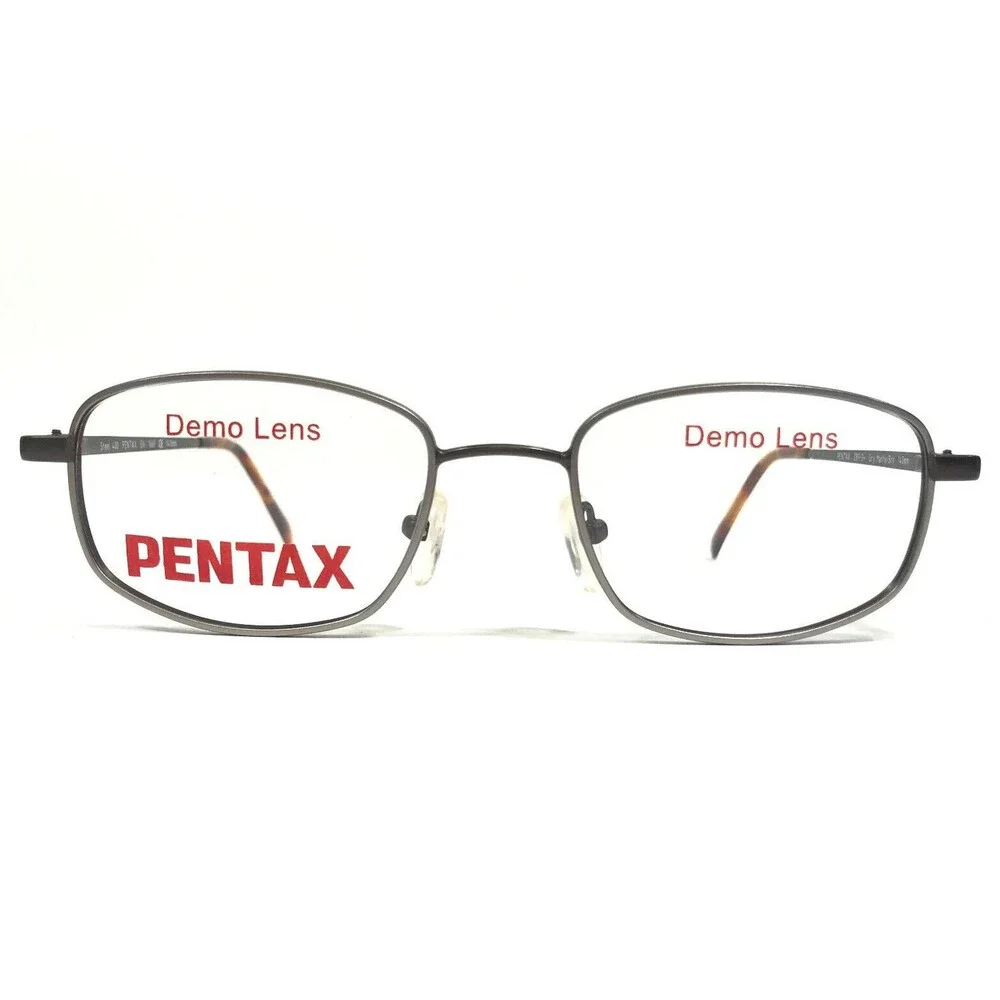 Pentax Safety Eyeglasses Frames Steel 400 Brown Gry Matte/Brn Z87-2+ 48-20-140